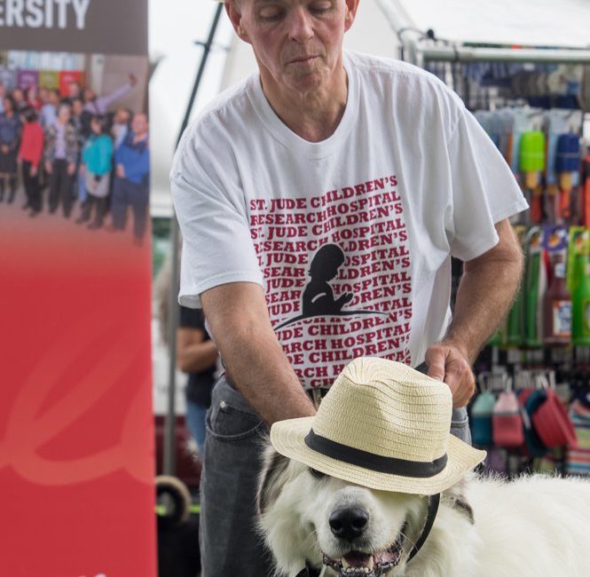 Randy Pate. Atlas. Great Pyrenees. “I came out to bring my new pup, I just got him two weeks ago. He’s a drool box! He drools on everything. It’s part of the great pyrenees breed. It’s so funny driving down the road with the windows open, it’s like you’re getting a shower.”