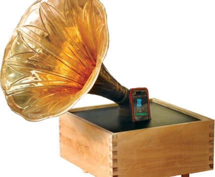 Phone-o-graph Acoustic Amplifier, $100, craftindy.com