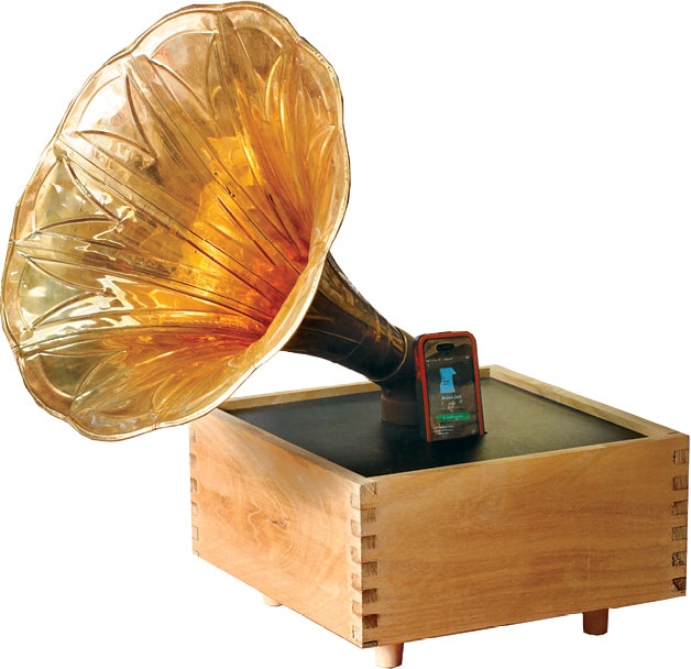 Phone-o-graph Acoustic Amplifier, $100, craftindy.com