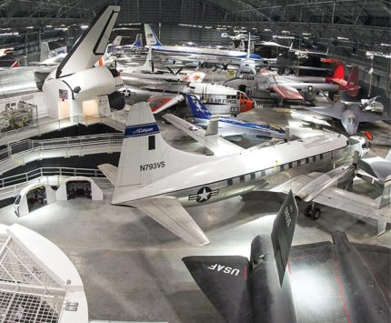 Exhibition hangar at the National Museum of the U.S. Air Force