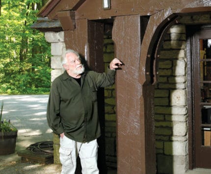 James Alexander Thom admires the McCormick