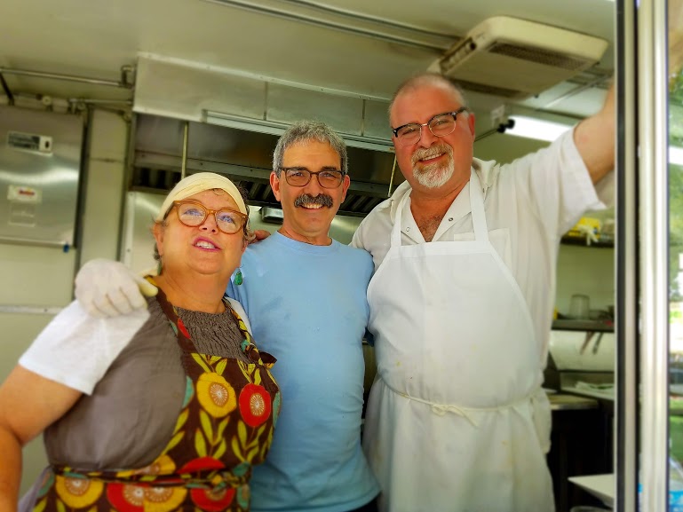 Duos staff Becky Hostetter, David Hostetter, and John Garnier.