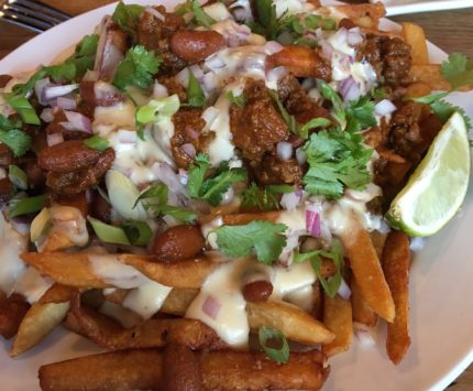 Chili cheese fries at Griggsby