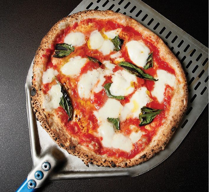 Margherita pizza from Pangea Kitchen