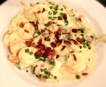 Shrimp and grits at Metro Diner