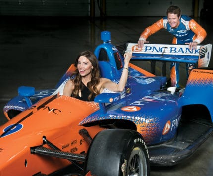 Emma Dixon and Scott Dixon in the PNC Bank IndyCar