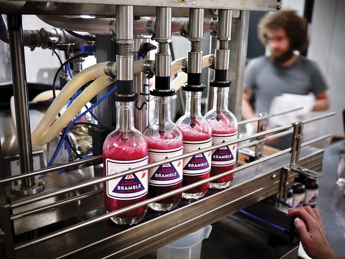 The production line at Cardinal Spirits.