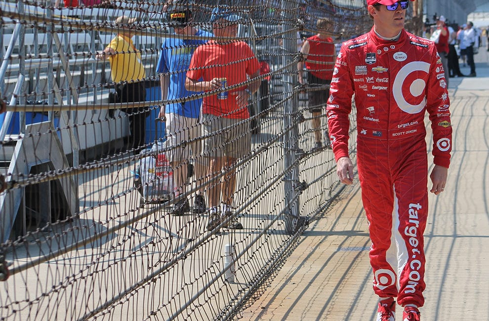 Scott Dixon at 2015 Indy Grand Prix practice