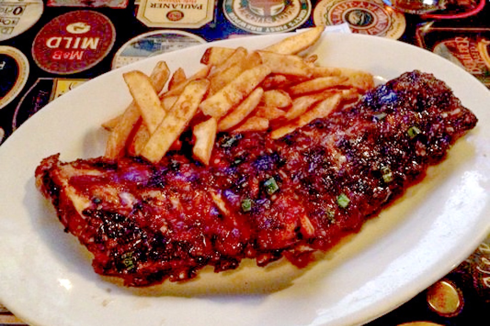 Oaken Barrel ribs and fries