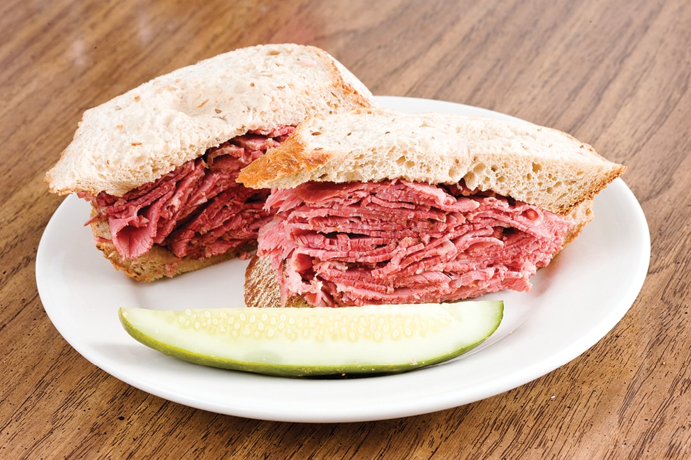 Corned beef sandwich at Shapiro's