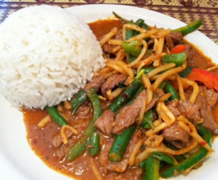 Jasmine Thai noodles and rice