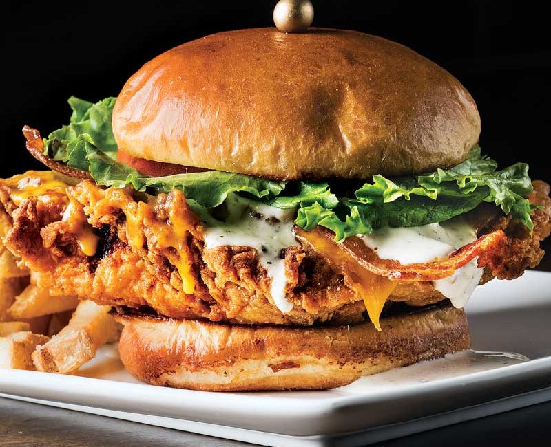 A pickle-brined fried chicken sandwich