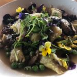 Bacon broth, fennel, oyster mushrooms, parmesan, and pasta