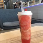 A fruit-inflused chilled tea slushy