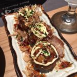 three warm and chewy takoyaki at Meet Noodles