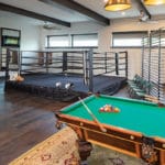 Boxing ring and pool table in the 2019 Dream Home