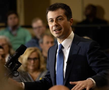 Pete Buttigieg campaigns in South Carolina.