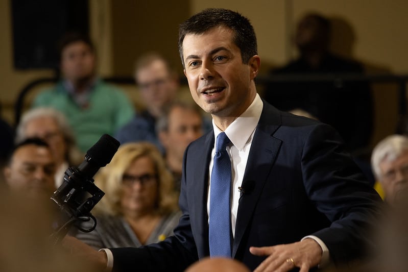 Pete Buttigieg campaigns in South Carolina.