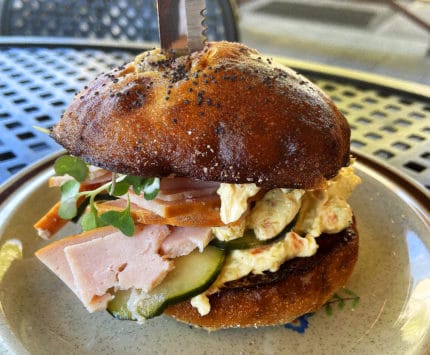 Milktooth's turkey bialy