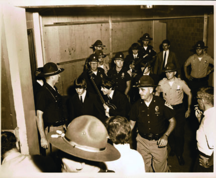 The Beatles and Indiana police in 1964