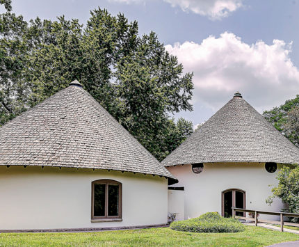 One trulli-style house composed of two connected structures.