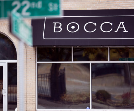Exterior of a restaurant named Bocca
