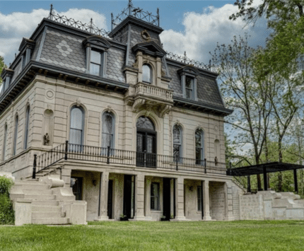 A home with French Second Empire architecture