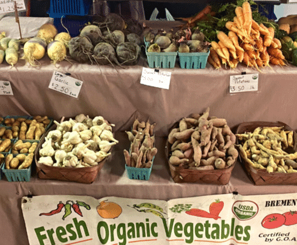 A table of produce