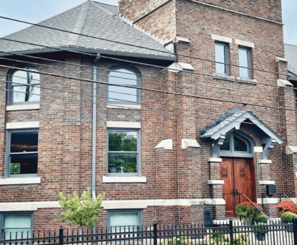 The exterior of a condo in the former Phoenix Theatre