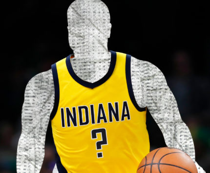 An illustration of a basketball Pacers player