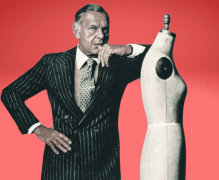 Bill Blass and a mannequin