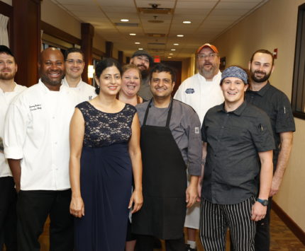 chefs gather for a photo at the 2022 Best Restaurants event