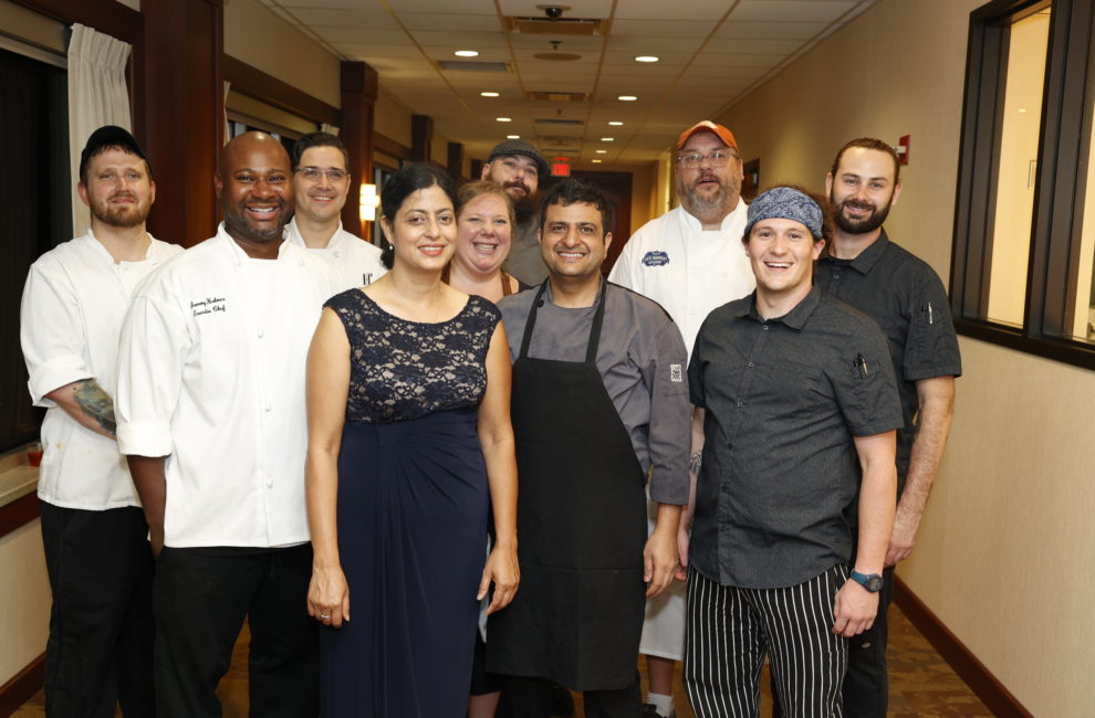 chefs gather for a photo at the 2022 Best Restaurants event